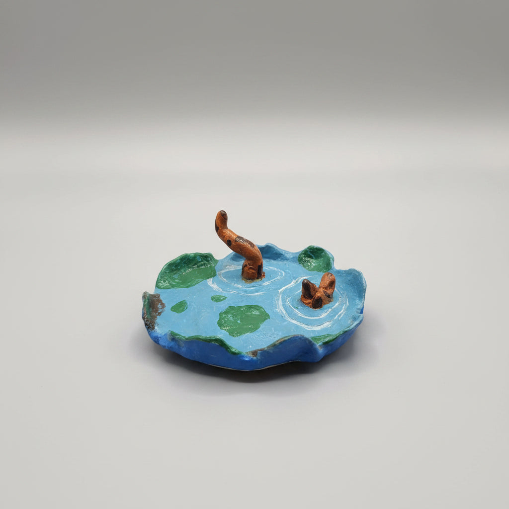 Cat Swimming Ring Dish 