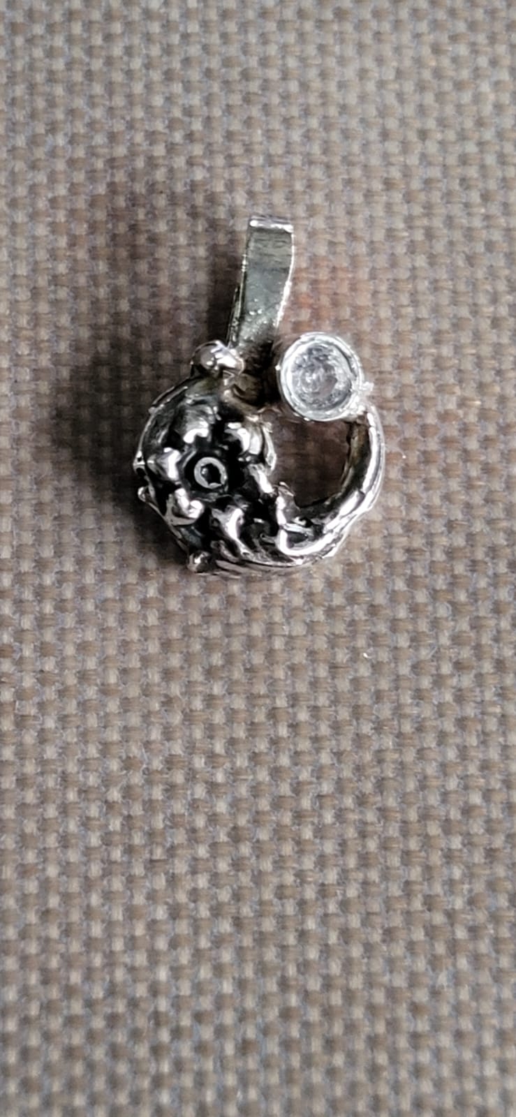 Flower and CZ Pendant