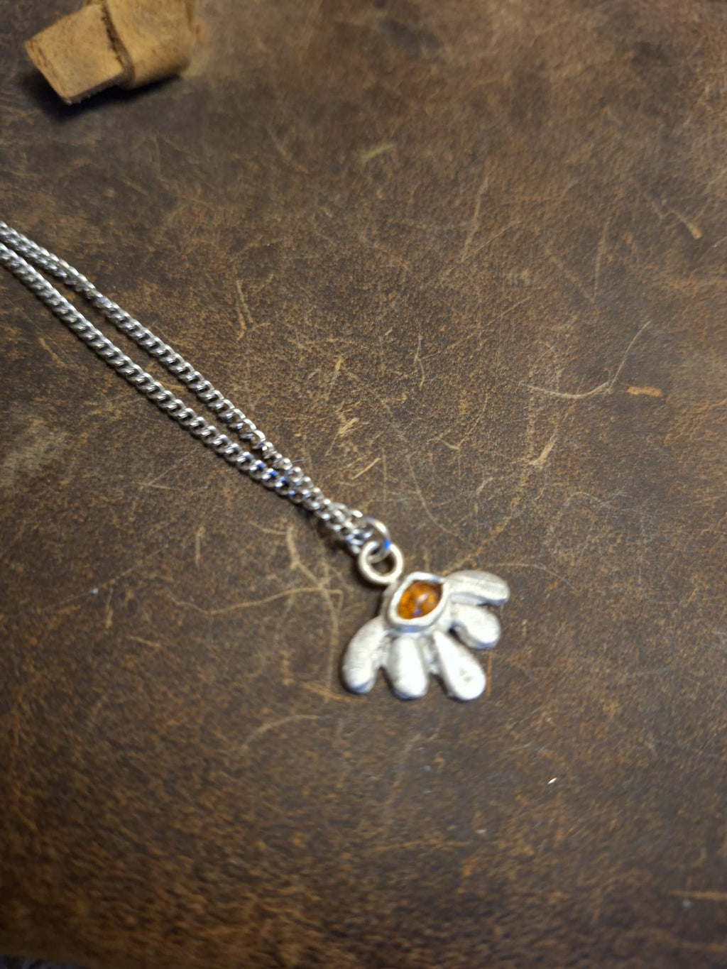 Evil Eye Tourmaline Necklace Orange or Green