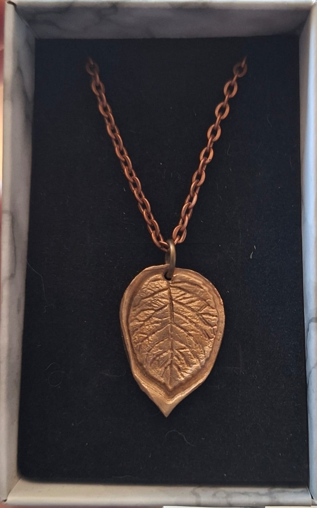 Bronze Leaf Pendant
