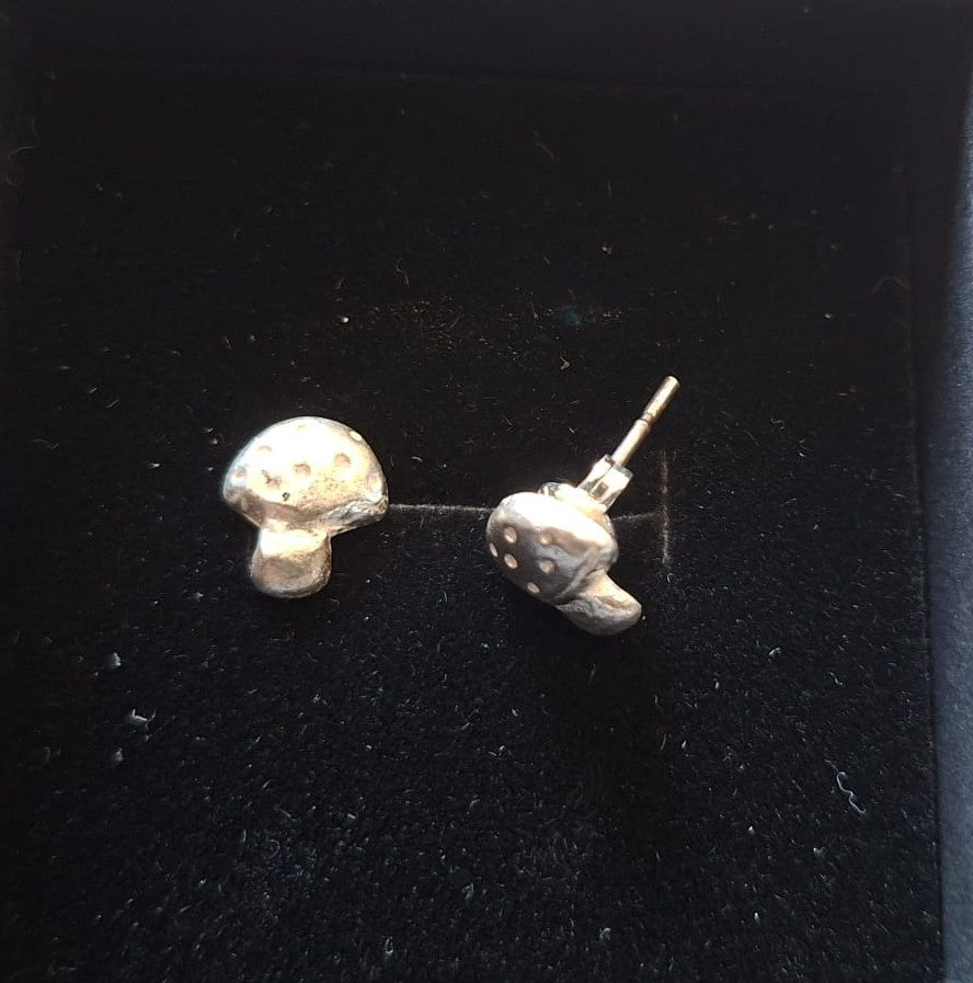 Tiny Toadstool Stud Earrings