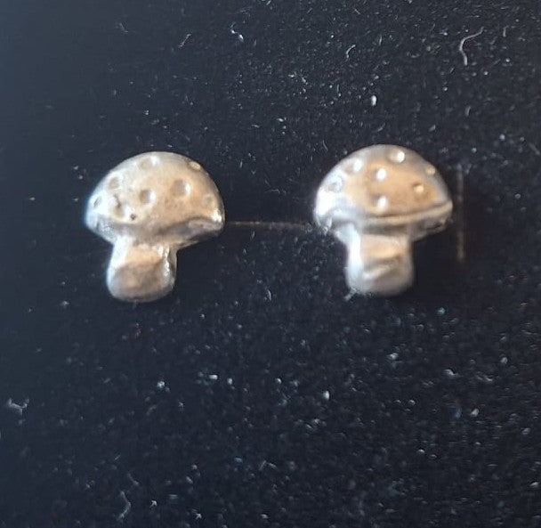 Tiny Toadstool Stud Earrings