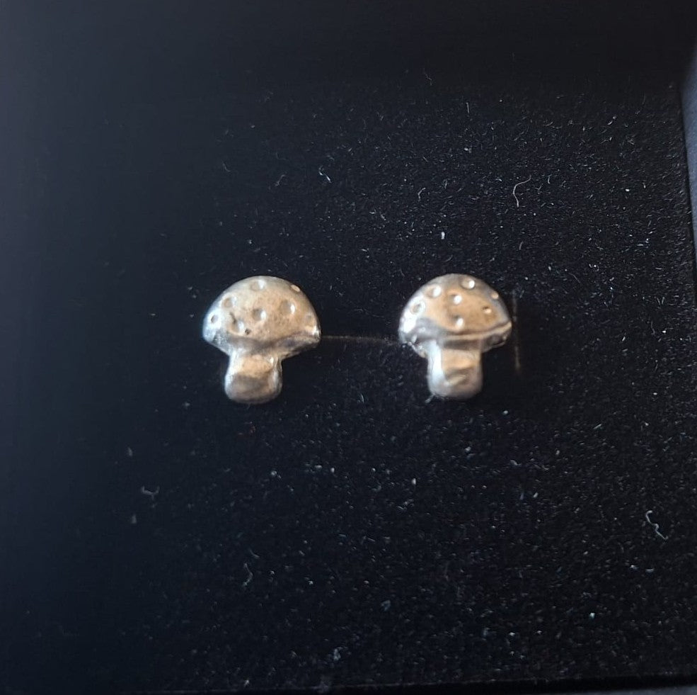 Tiny Toadstool Stud Earrings