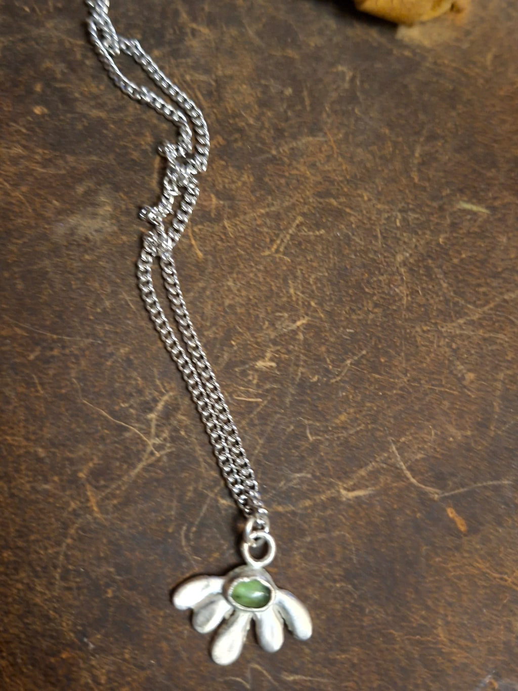 Evil Eye Tourmaline Necklace Orange or Green