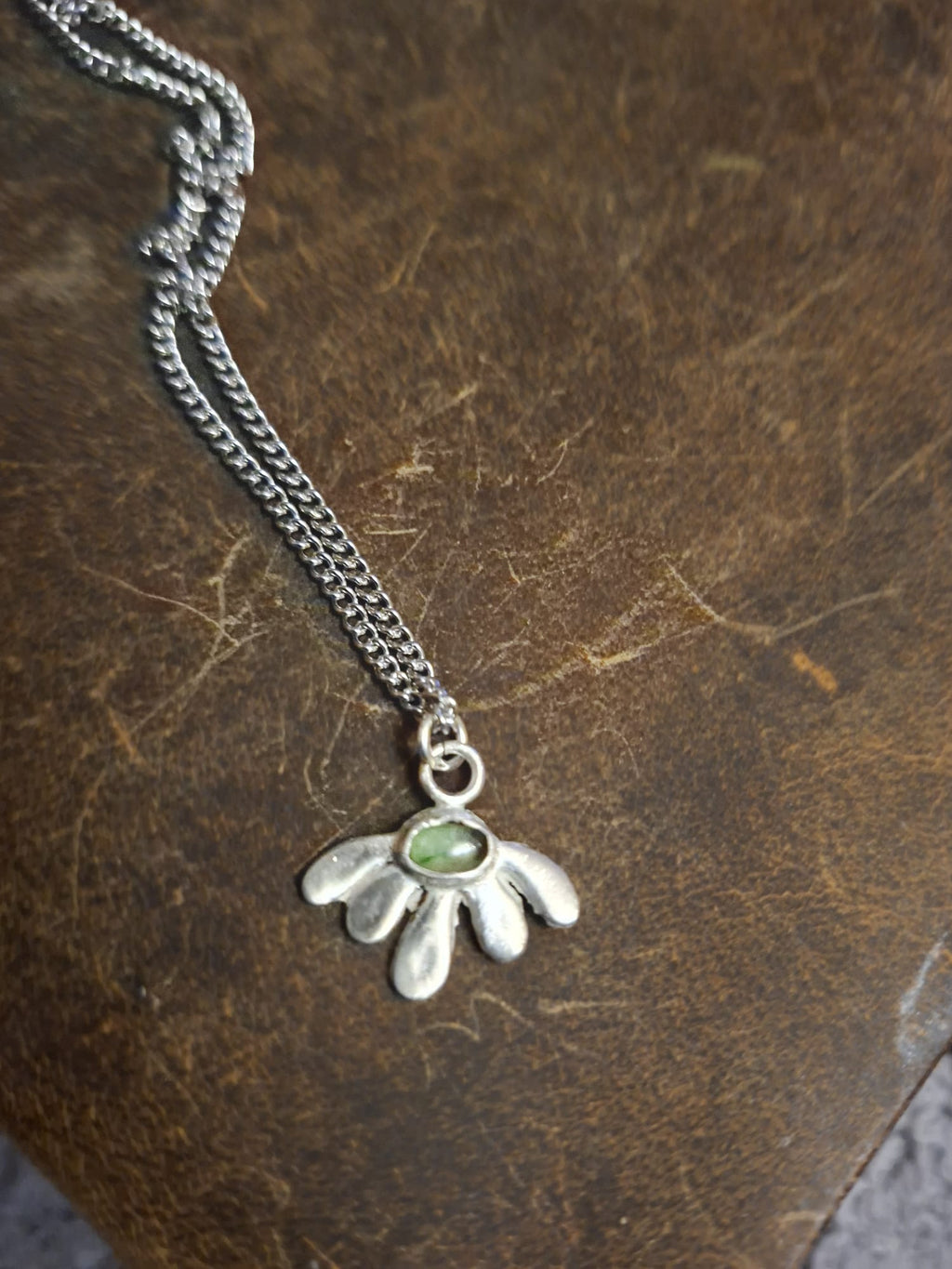 Evil Eye Tourmaline Necklace Orange or Green