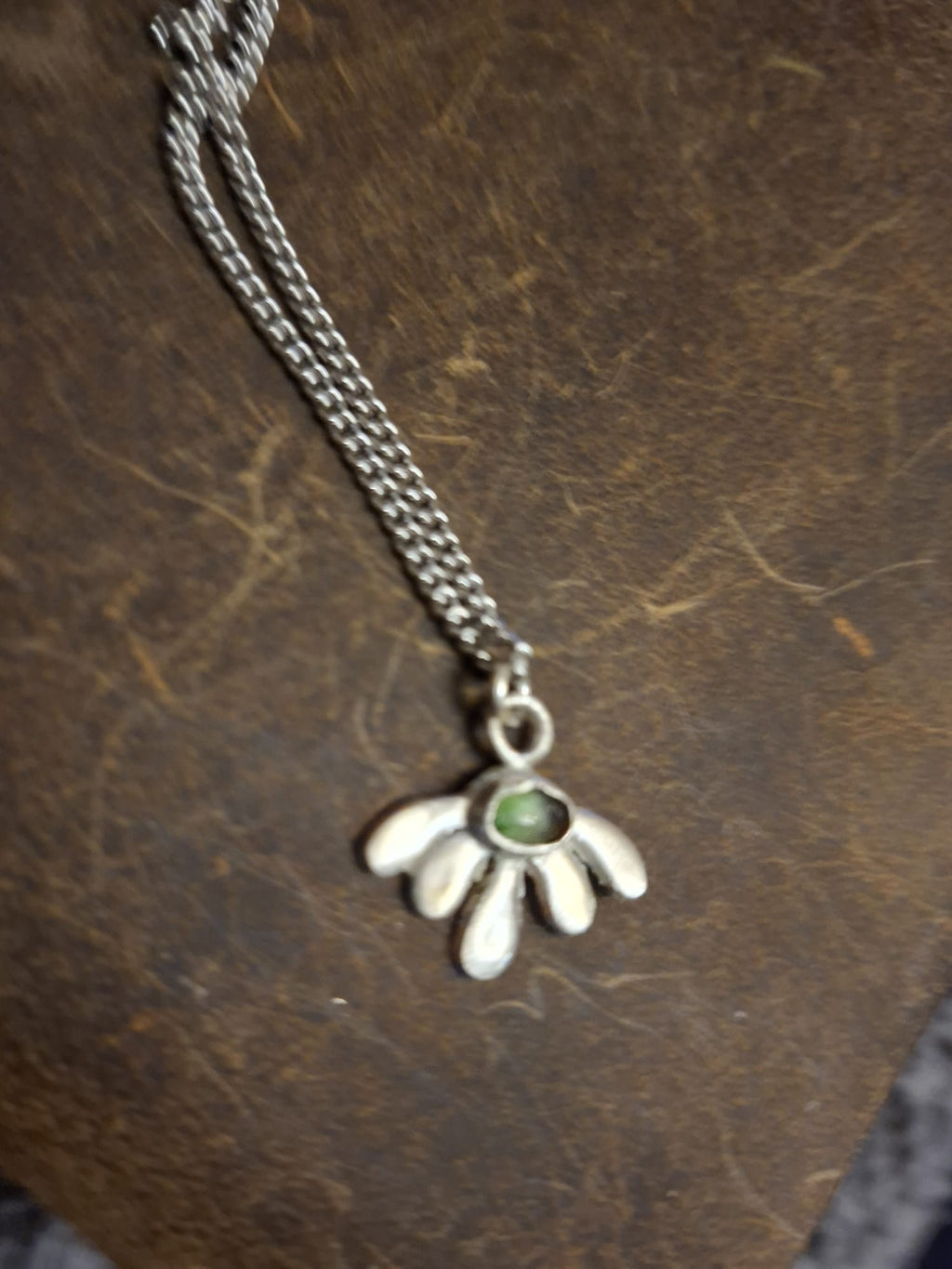 Evil Eye Tourmaline Necklace Orange or Green